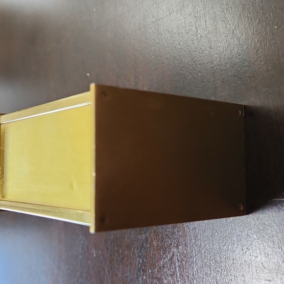 VINTAGE💛70’s PIERRE CARDIN Bedside/desk Quartz Alarm Clock Gold Tone - Picture 5 of 7